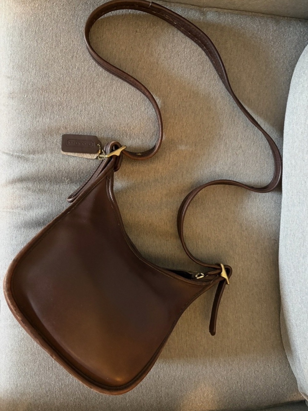 Vintage Coach “Janice Legacy” (9950) Bag Purse Mahogany Brown Leather 1996